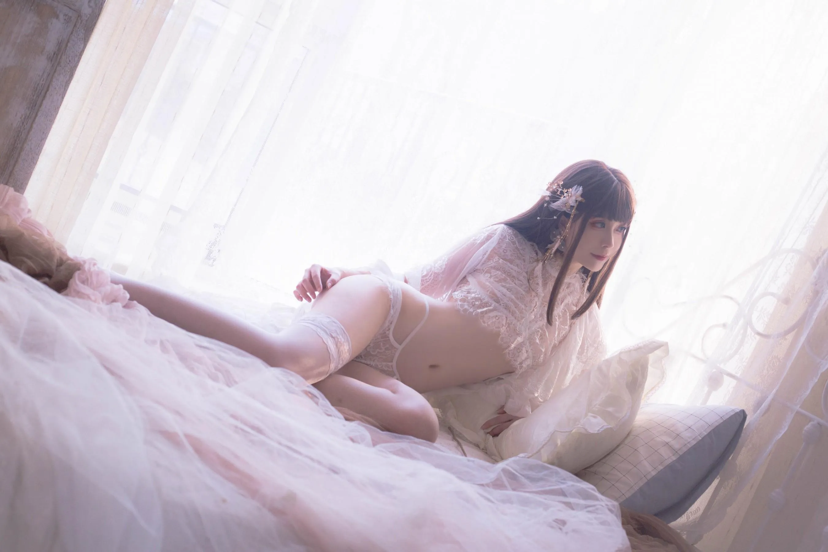 Sakiiii翎柒 – NO.04 白色流云 [34P]插图1